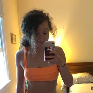 Zaful bikini top orange size medium